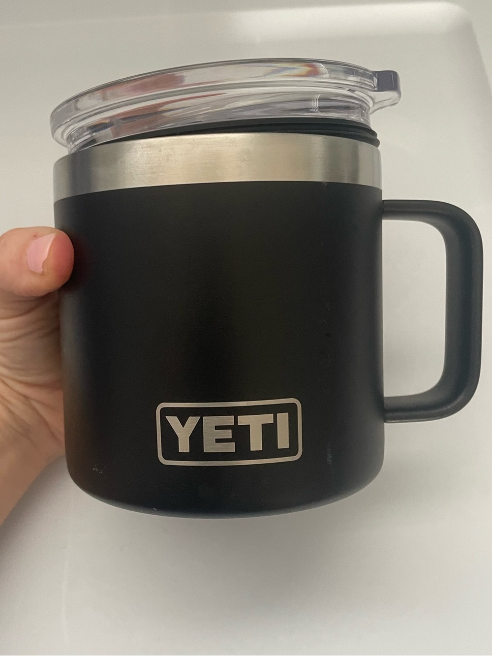 Yeti Matte Black Insulated Mug with Handle